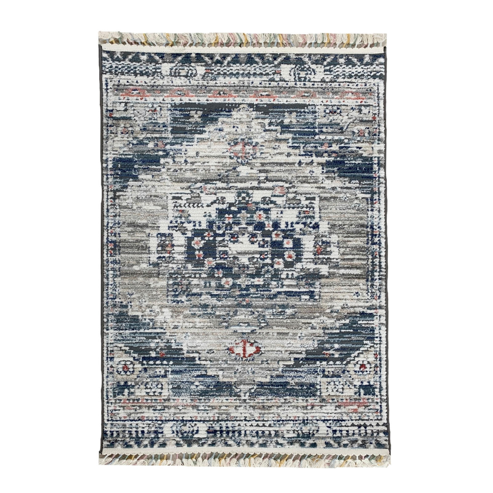 Novel Webteppich Intense Creme, Grau 120x180 cm