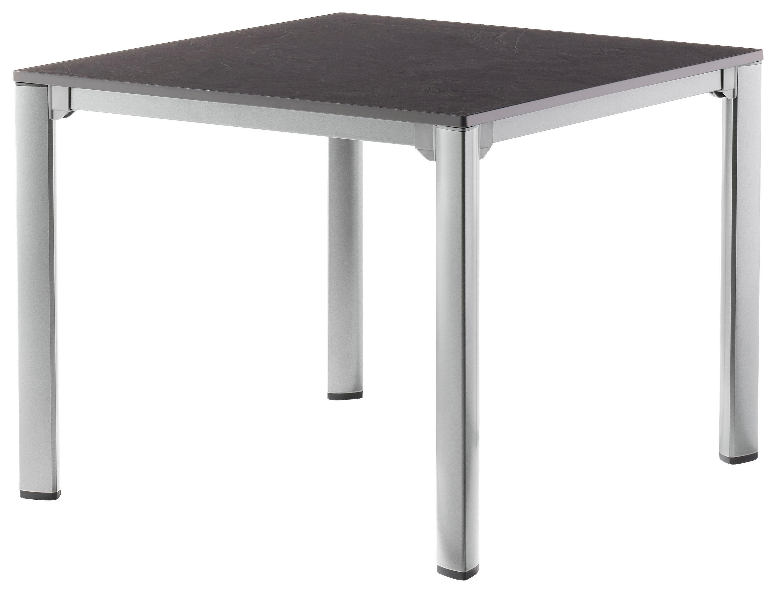 GARTENTISCH 95/95/74 cm Metall, Kunststoff rechteckig  - Anthrazit/Graphitfarben, Basics, Kunststoff/Metall (95/95/74cm) - Sieger