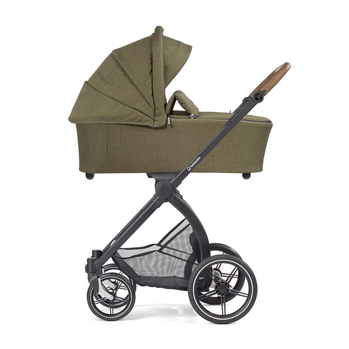 KOMBIKINDERWAGEN FX4 Swing Set  - Salbeigrün/Schwarz, Basics, Textil (100/55/130cm) - Gesslein