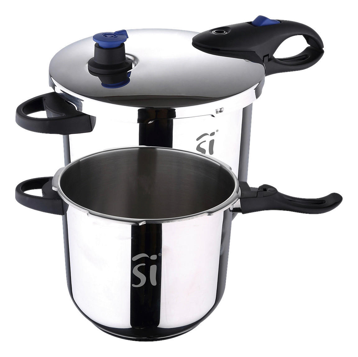 Schnellkochtopf 4 Und 5,5 L Edelstahl Mit 1 Deckel
