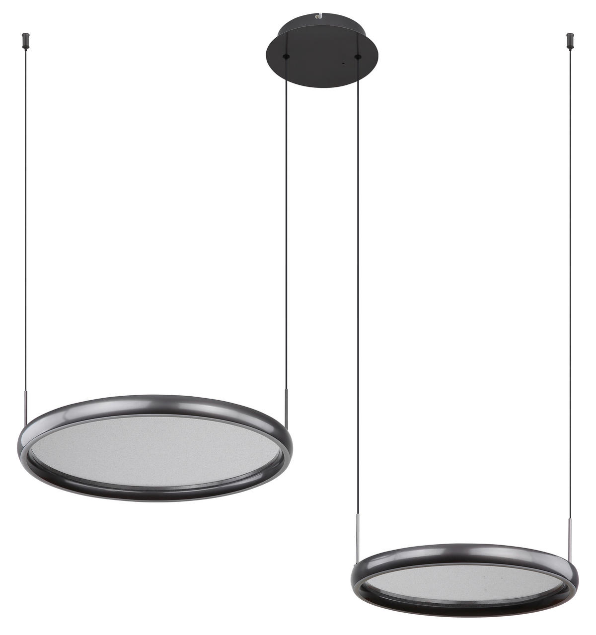 ZÁVĚSNÉ LED SVÍTIDLO, 89/50/150 cm - bílá/černá, Design, kov/plast (89/50/150cm) - Globo