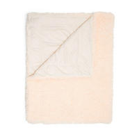 PLAID  - Sandfarben/Creme, KONVENTIONELL, Textil/Fell (150/200cm) - Essenza
