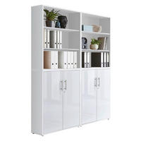 AKTENSCHRANK Weiß, Weiß Hochglanz  - Weiß Hochglanz/Weiß, MODERN, Holzwerkstoff (168,8/227,2/33cm) - MID.YOU