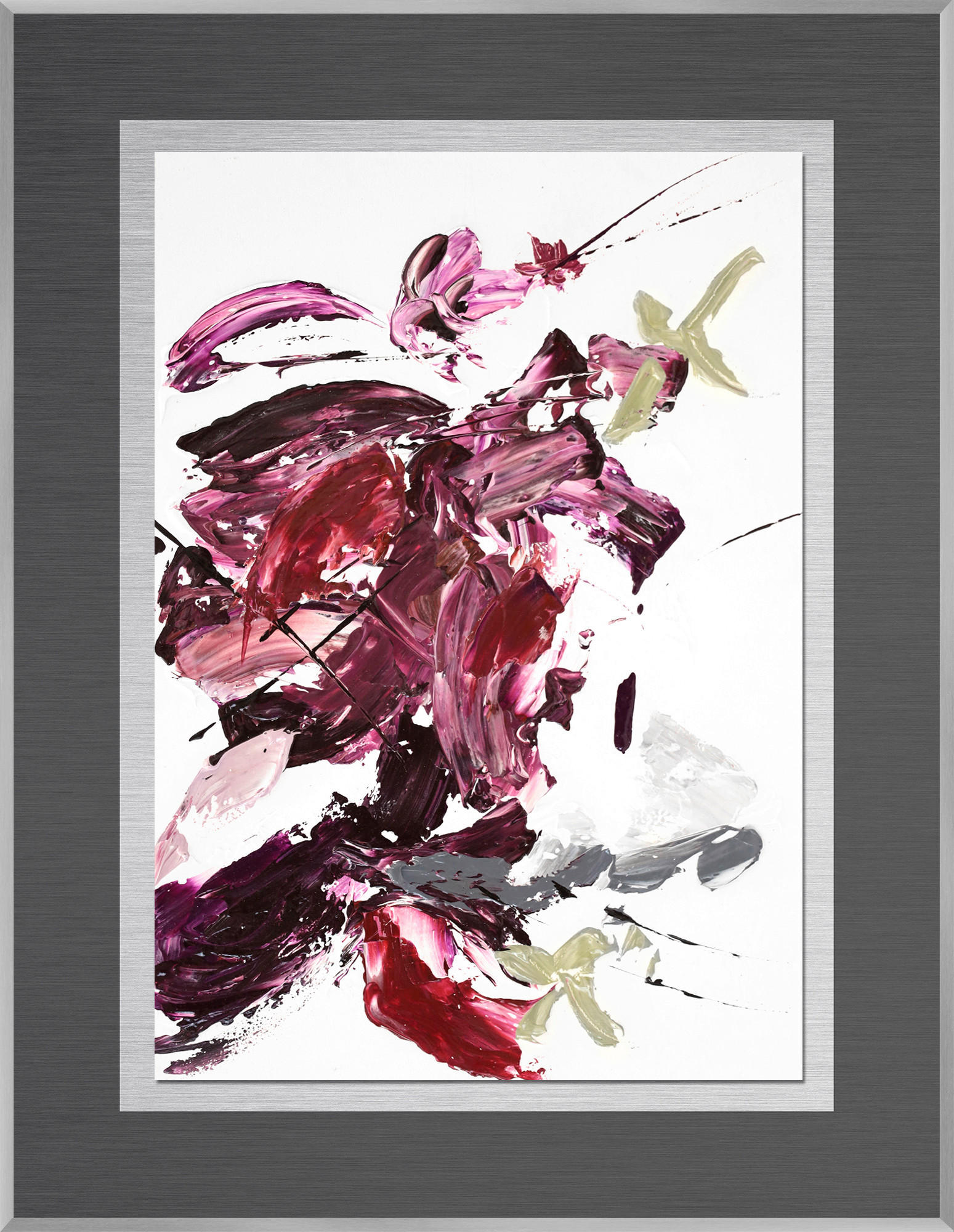 METALLBILD 50,7/65,7 cm  - Silberfarben/Multicolor, Design, Holzwerkstoff/Metall (50,7/65,7cm) - Monee