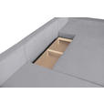 WOHNLANDSCHAFT  in Cord Grau  - Schwarz/Grau, KONVENTIONELL, Textil/Metall (191/351/191cm) - Carryhome