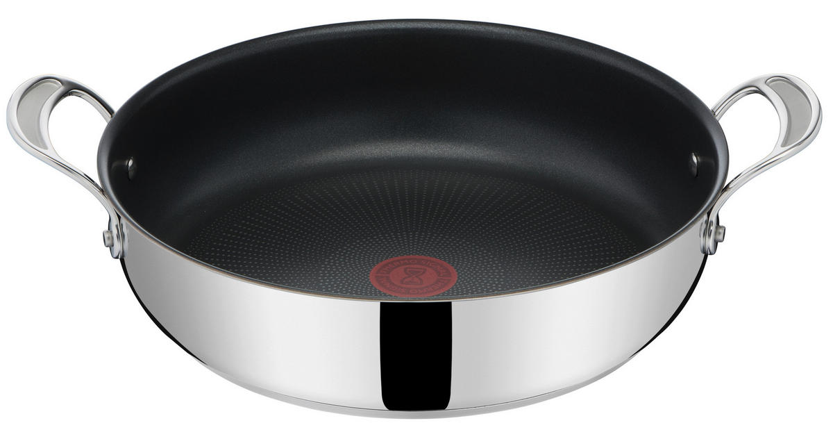 SERVIERPFANNE 30 cm  - Silberfarben/Schwarz, Design, Metall (30cm) - Tefal