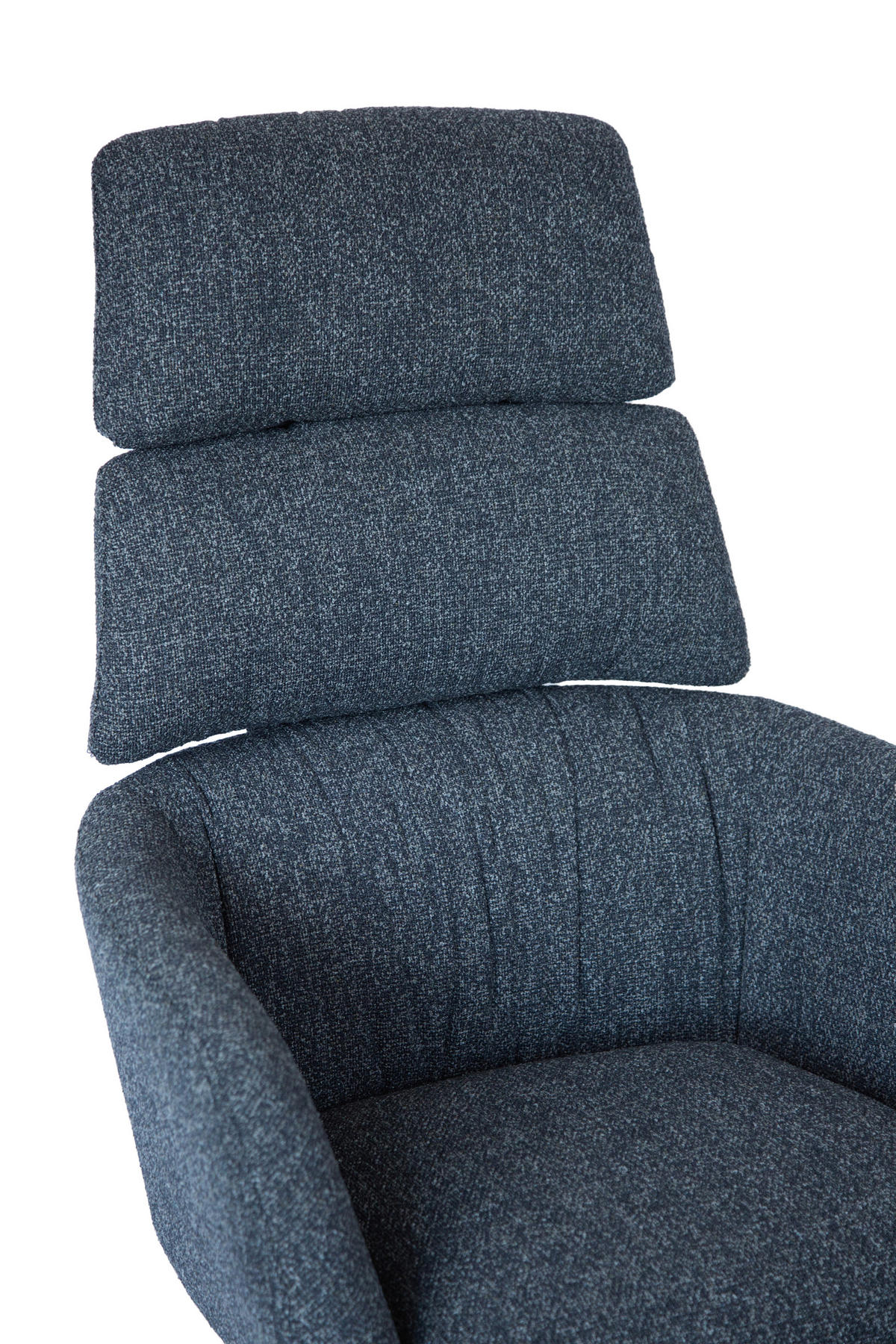 RELAXSESSELSET Webstoff Hocker, Kopfteilverstellung    - Schwarz/Grau, Design, Textil/Metall (73/110/87cm) - Dieter Knoll