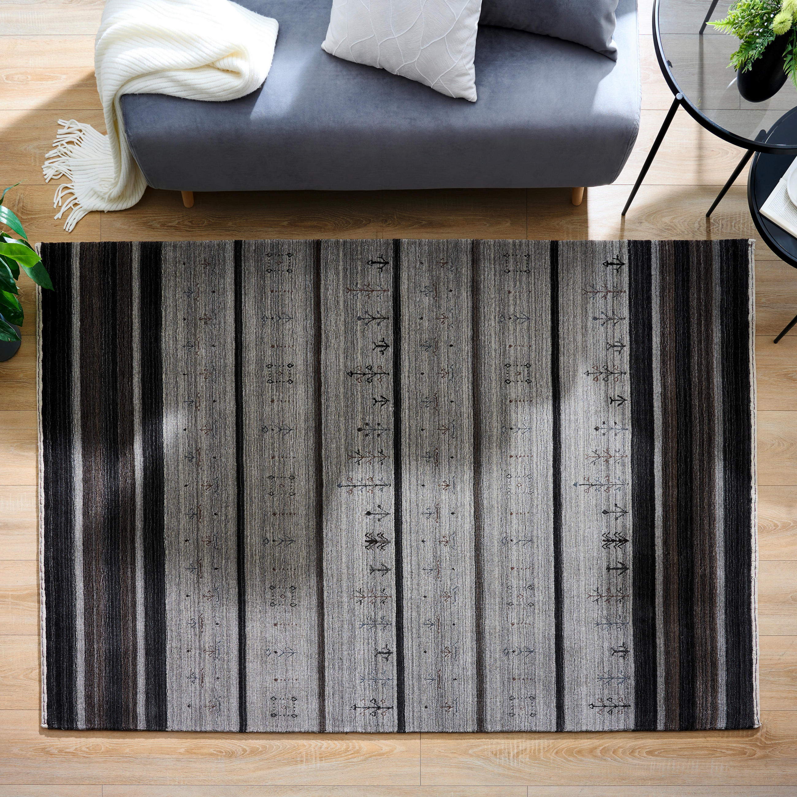 ORIENTTEPPICH 80/250 cm Savannah Royale Braun, Grau  - Braun/Grau, LIFESTYLE, Textil (80/250cm) - Cazaris