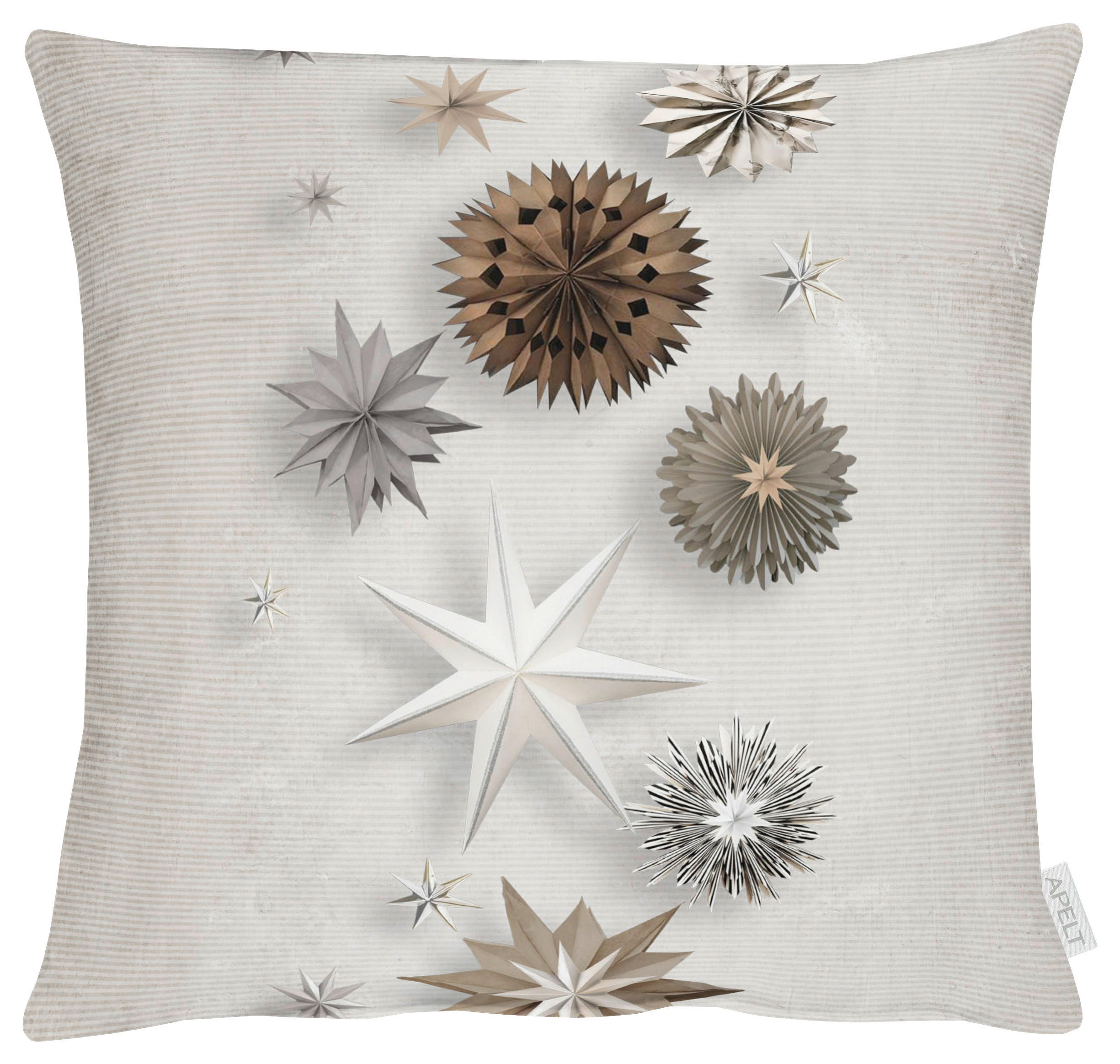 KISSENHÜLLE 49/49 cm  - Perlmutt, Design, Textil (49/49cm) - X-Mas