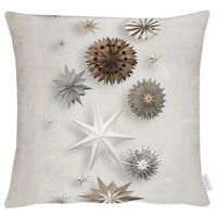 KISSENHÜLLE 49/49 cm  - Perlmutt, Design, Textil (49/49cm) - X-Mas