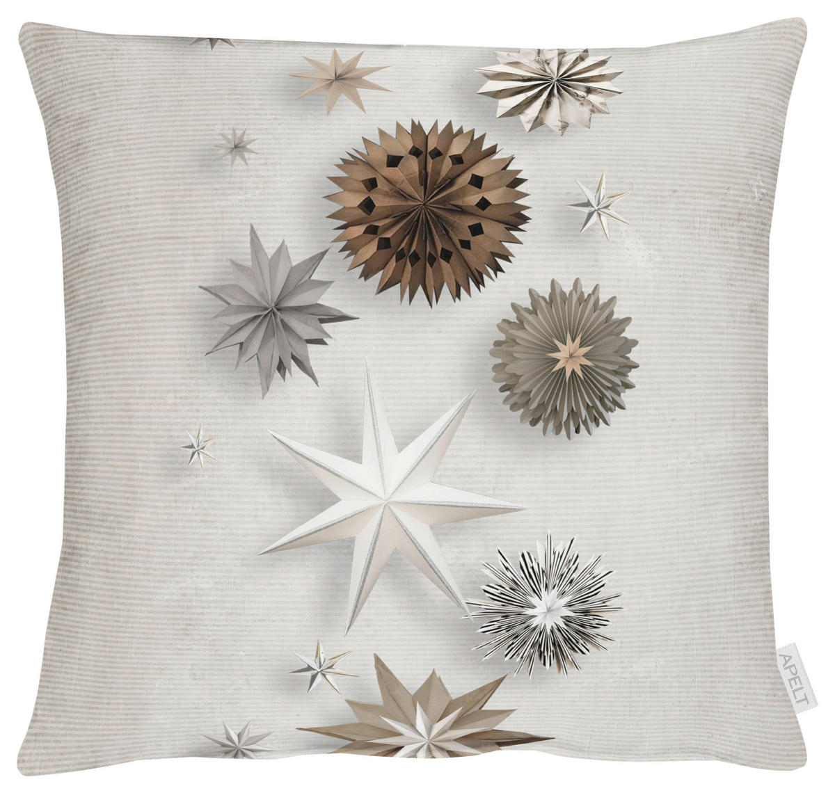 KISSENHÜLLE 49/49 cm  - Perlmutt, Design, Textil (49/49cm) - X-Mas