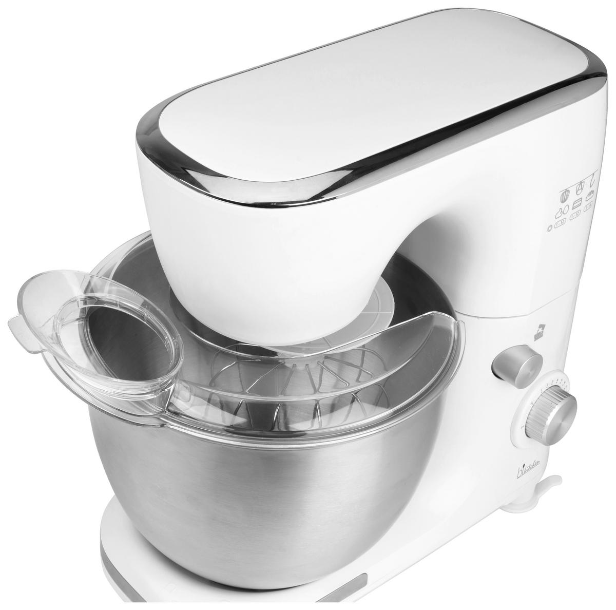 KÜCHENMASCHINE MIX 800  - Edelstahlfarben/Weiß, KONVENTIONELL, Kunststoff/Metall (17,5/34,2/34,5cm) - Bikitchen