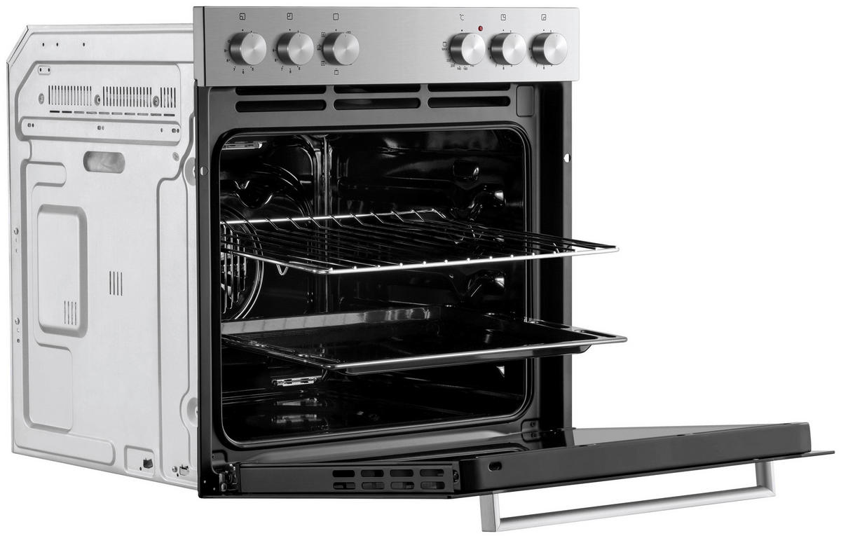 HERDSET HS2201-26  - Edelstahlfarben/Schwarz, Trend, Glas/Kunststoff (59,5/59,5/56,5cm) - Respekta