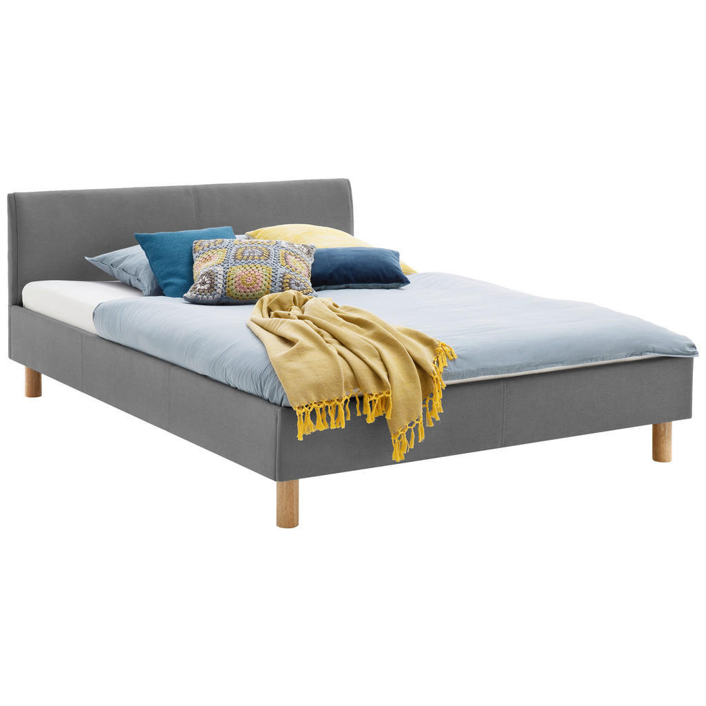 Livetastic ČALÚNENÁ POSTEĽ, 120/200 cm svetlosivá