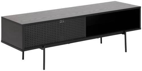 TV-BÄNK 140/44,5/40 cm  - svart, Modern, metall/trämaterial (140/44,5/40cm) - Best Price