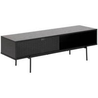 TV-BÄNK 140/44,5/40 cm  - svart, Modern, metall/trämaterial (140/44,5/40cm) - Best Price