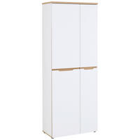 AKTENSCHRANK Weiß, Eiche Artisan  - Weiß/Eiche Artisan, KONVENTIONELL, Holzwerkstoff (75/197/38cm) - MID.YOU