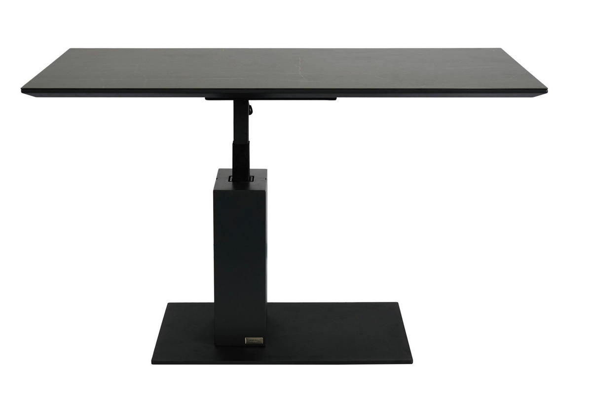 KONFERENČNÍ STOLEK, antracitová, černá, kov, keramika, kompozitní dřevo, 110/59/47-66 cm - černá/antracitová, Design, kov/kompozitní dřevo (110/59/47-66cm) - Dieter Knoll
