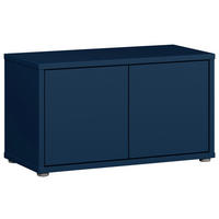 GARDEROBENBANK - Dunkelblau/Grau, MODERN, Kunststoff (74,5/41,5/34,9cm) - Carryhome