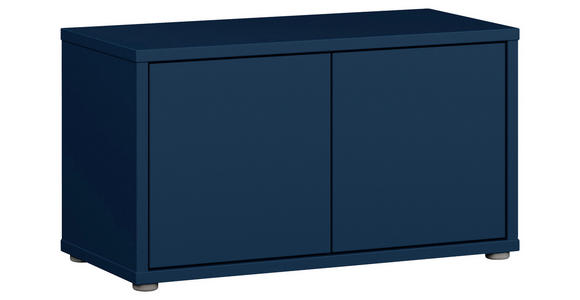 GARDEROBENBANK - Dunkelblau/Grau, MODERN, Kunststoff (74,5/41,5/34,9cm) - Carryhome
