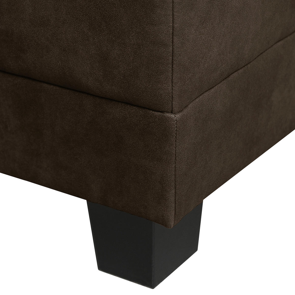SEDEŽNA GARNITURA, mikrovlakna temno rjava  - temno rjava/rjava, Design, tekstil/les (200/144cm) - MID.YOU