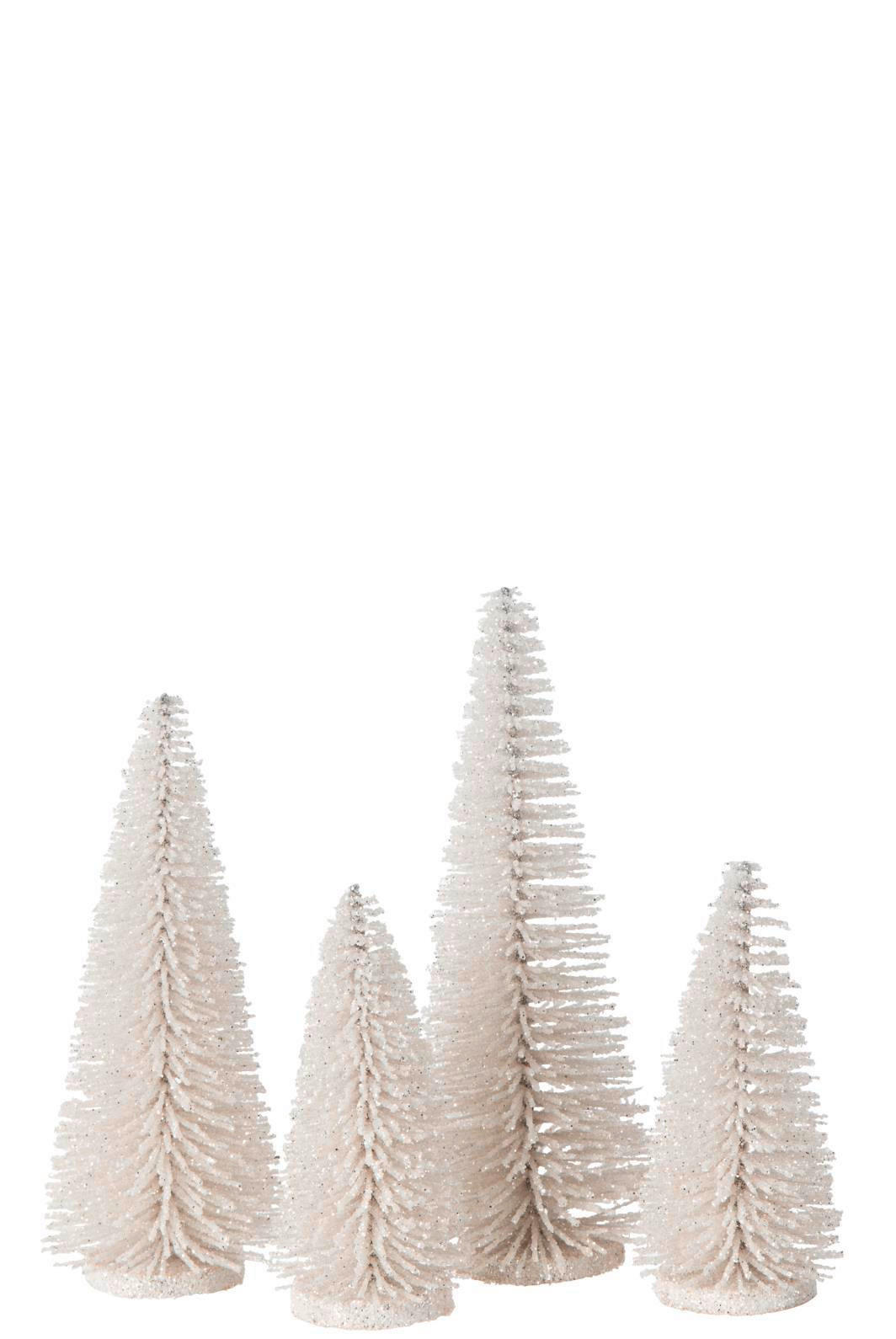 DEKOWEIHNACHTSBAUM Weiss  - Weiss, Basics, Holzwerkstoff/Kunststoff (10/10/15cm)