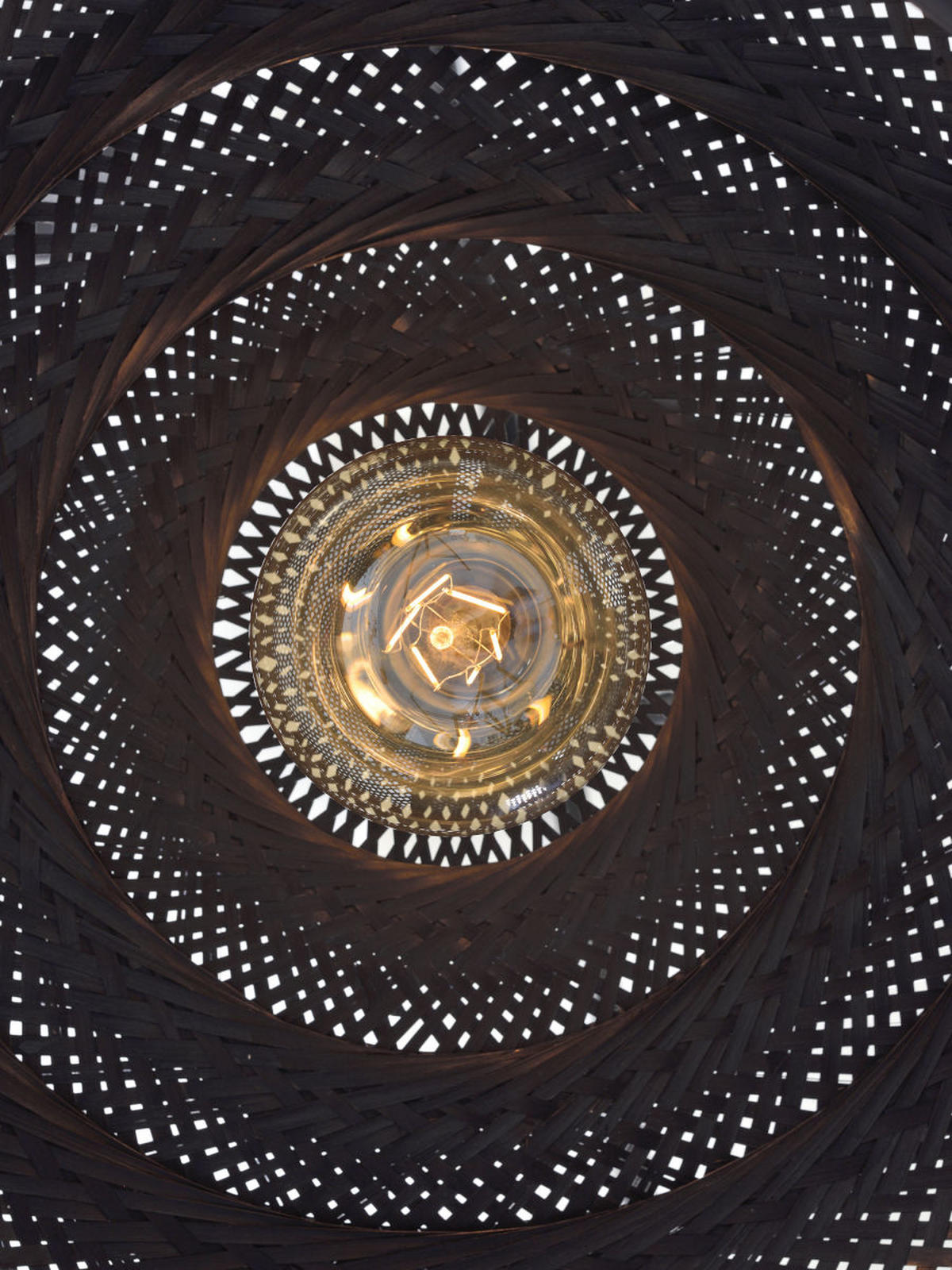 HÄNGELEUCHTE 63/378 cm  - Chromfarben/Schwarz, Design, Naturmaterialien/Kunststoff (63/378cm) - Good & Mojo
