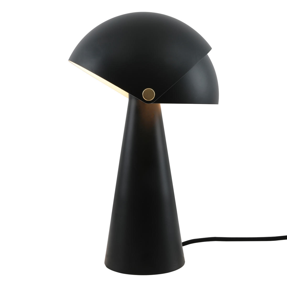 TISCHLEUCHTE ALIGN 22/34 cm   - Schwarz, Design, Metall (22/34cm) - Nordlux
