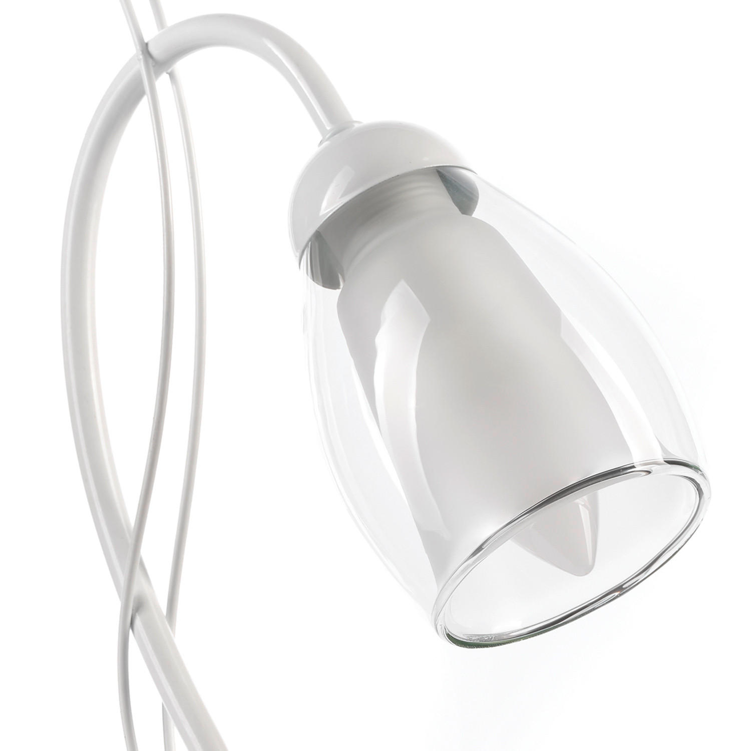 TISCHLEUCHTE ANTRON 25/35/35 cm   - Weiß, Basics, Glas/Kunststoff (25/35/35cm)