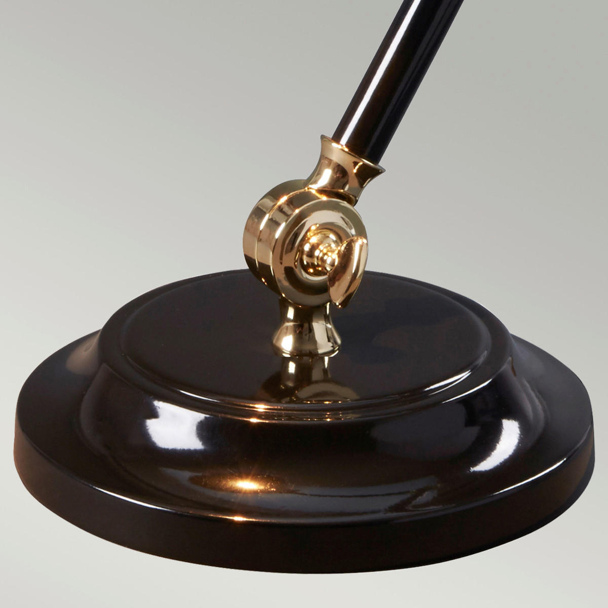 TISCHLEUCHTE - Messingfarben/Schwarz, Basics, Metall (21/52.3/21cm) - Elstead Lighting