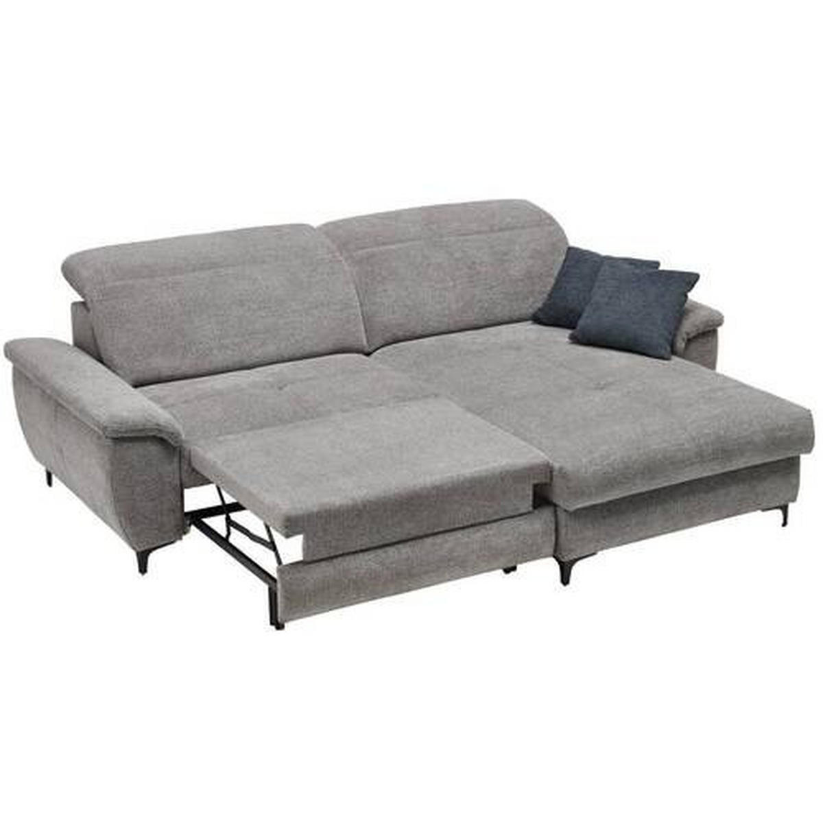 SAROKKANAPÉ fa, textil, faalapú anyag  - fekete, Basics, faalapú anyag/textil (185/256cm) - Stylife