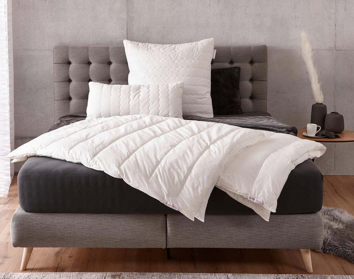 CELOROČNÍ PŘIKRÝVKA, 135/200 cm, polyester - bílá, Design, textil (135/200cm) - Centa-Star