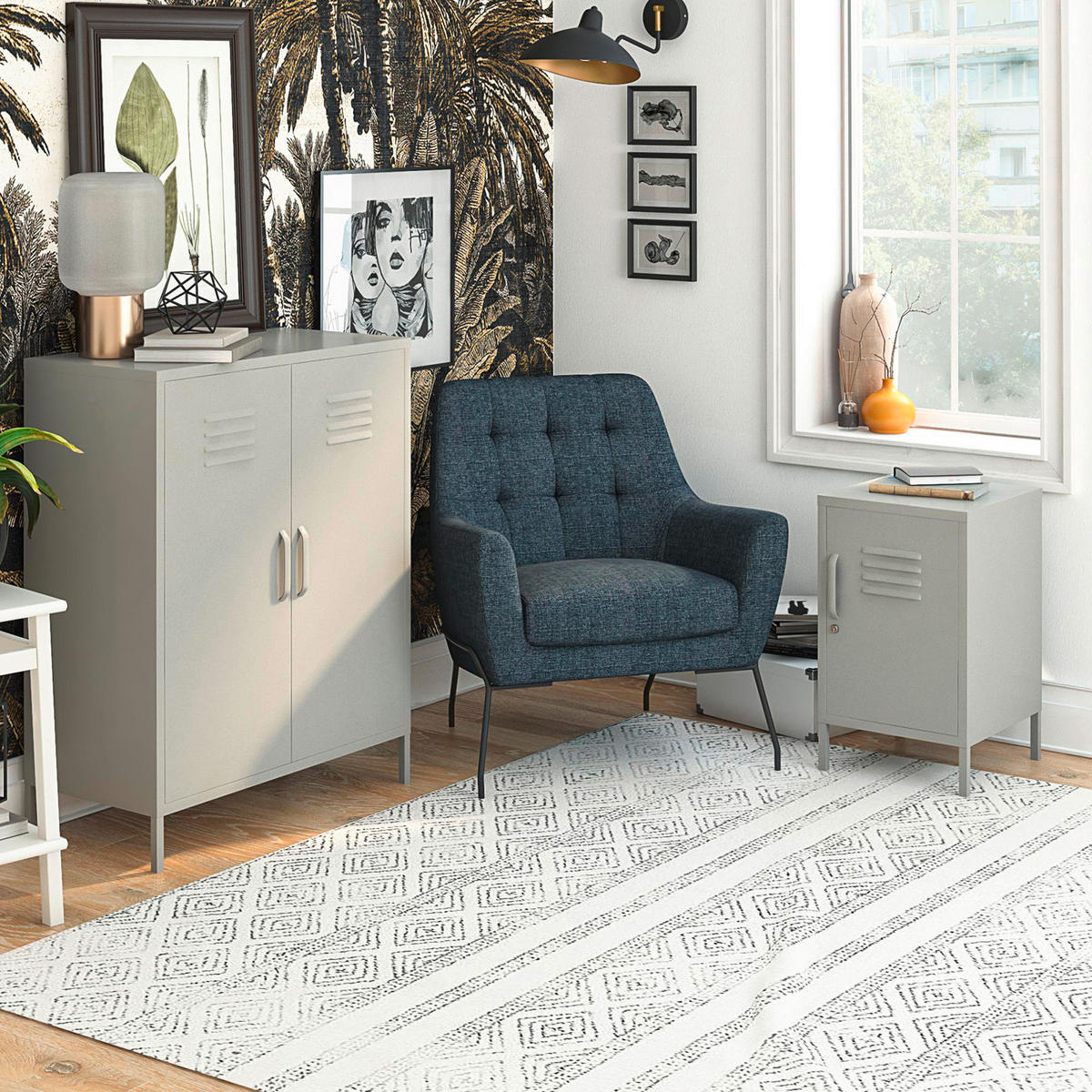 BEISTELLTISCH 37/39/68 cm Taupe rechteckig  - Taupe, Design, Metall (37/39/68cm) - MID.YOU