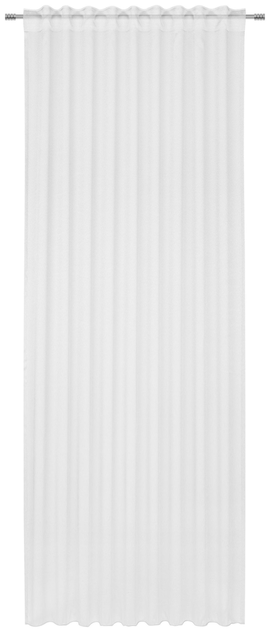 HOTOVÝ ZÁVĚS, poloprůhledné, 140/260 cm - bílá, Konvenční, textil (140/260cm) - Dieter Knoll