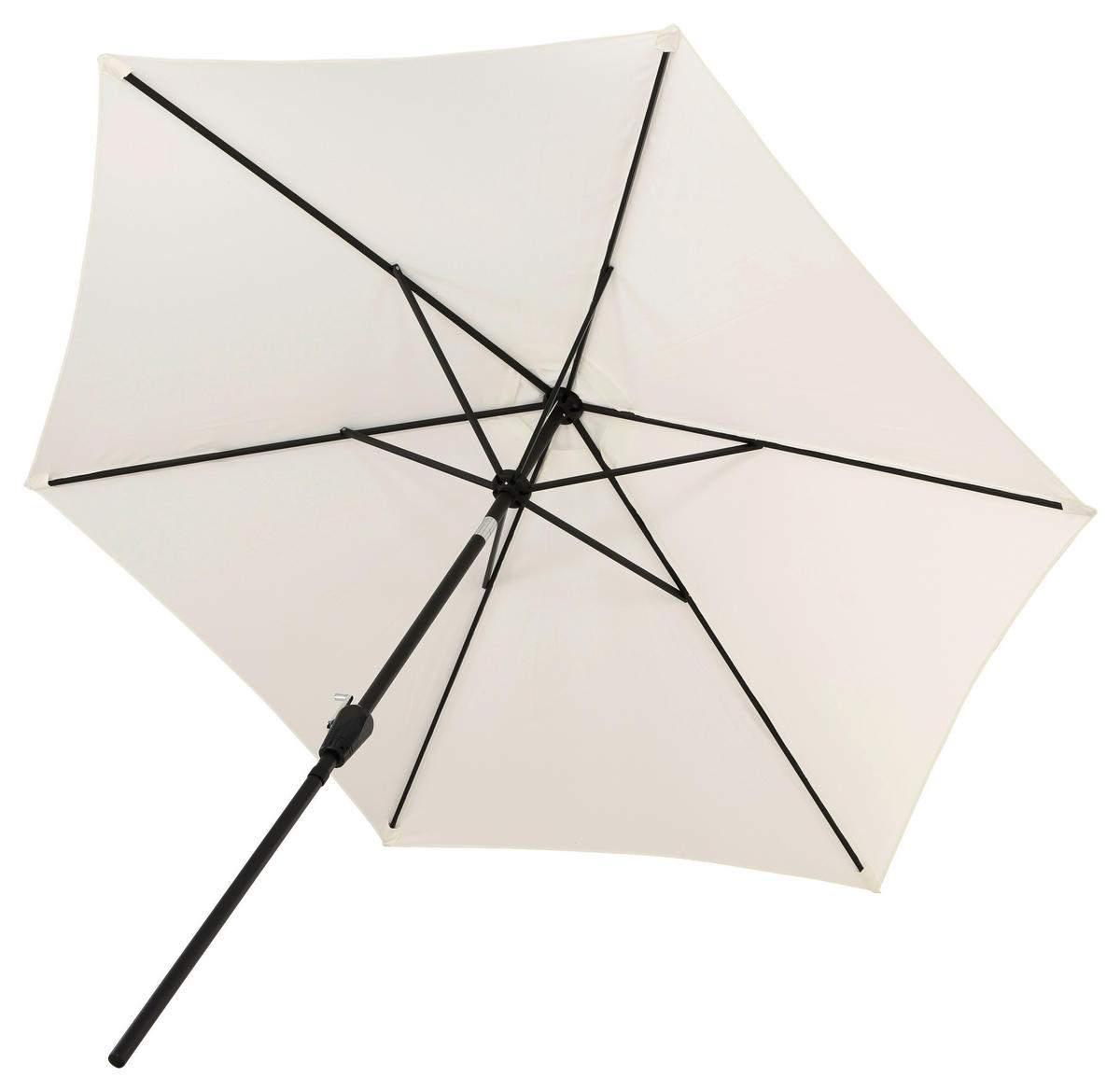 SONNENSCHIRM 300 cm  - Ecru/Grau, KONVENTIONELL, Textil/Metall (300/300cm) - Gardenson