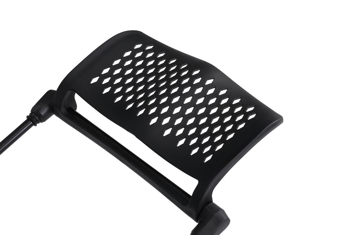 GAMINGSTUHL  in Lederlook, Netzbespannung Schwarz  - Schwarz, Lifestyle, Holz/Kunststoff (70/122-130/61.5cm) - MID.YOU