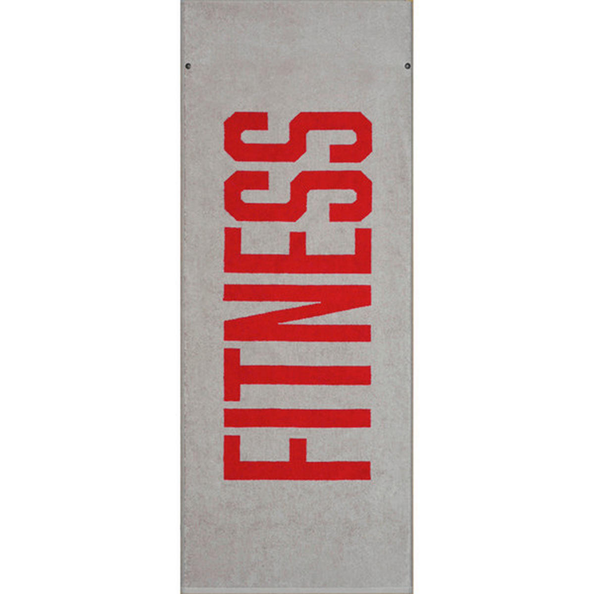 RUČNIK ZA TUŠIRANJE 130/50 cm  siva, crvena   Fitnesstuch  - siva/crvena, Konvencionalno, tekstil (130/50cm) - Cawoe