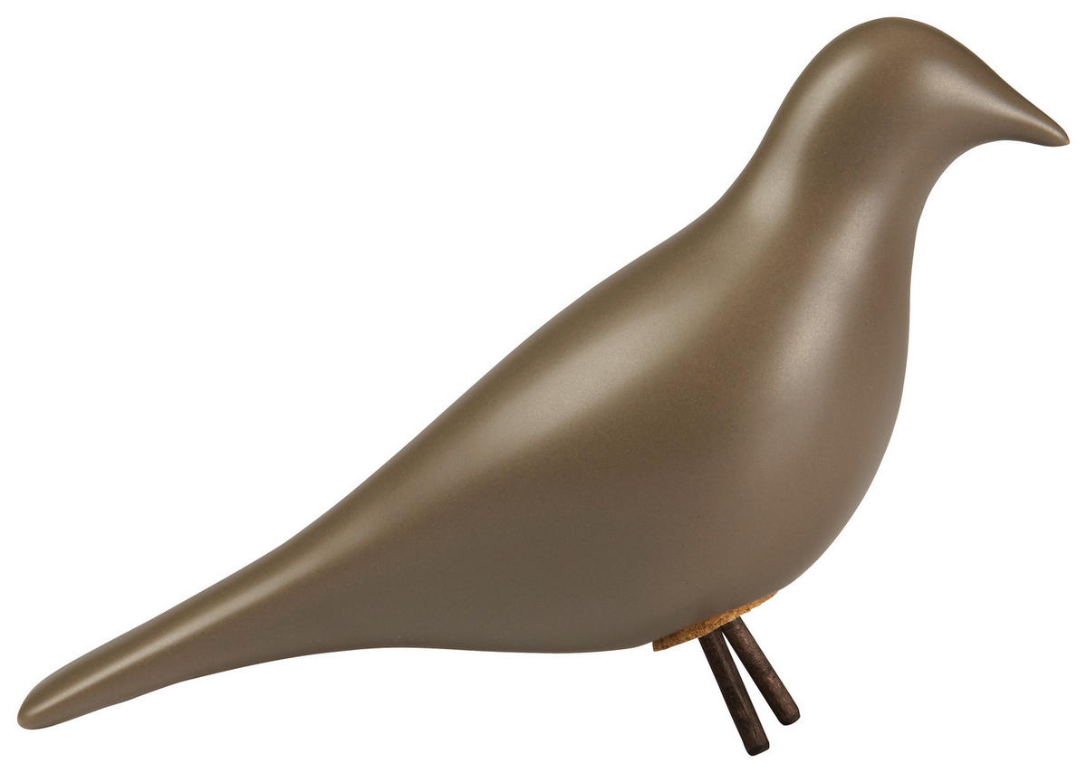 DEKORATIONSFÅGEL - taupe, Design, keramik (27/10/18cm) - Ambia Home