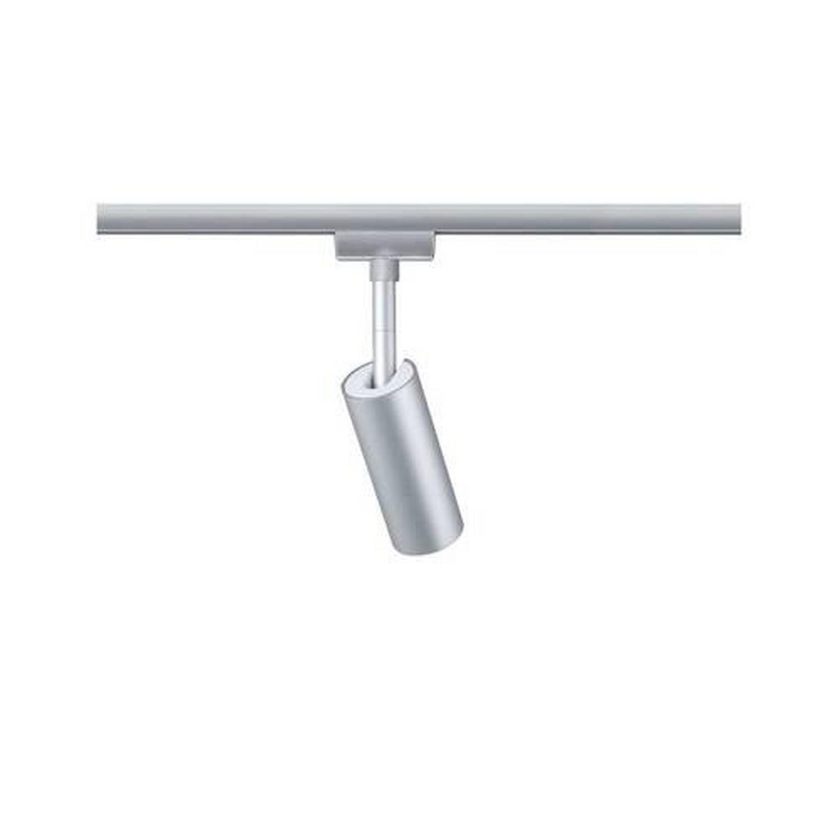 SCHIENENSYSTEM-STRAHLER URAIL Spot Tubo 19,6/4,2/10,5 cm   - Chromfarben, Design, Kunststoff/Metall (19,6/4,2/10,5cm) - Paulmann