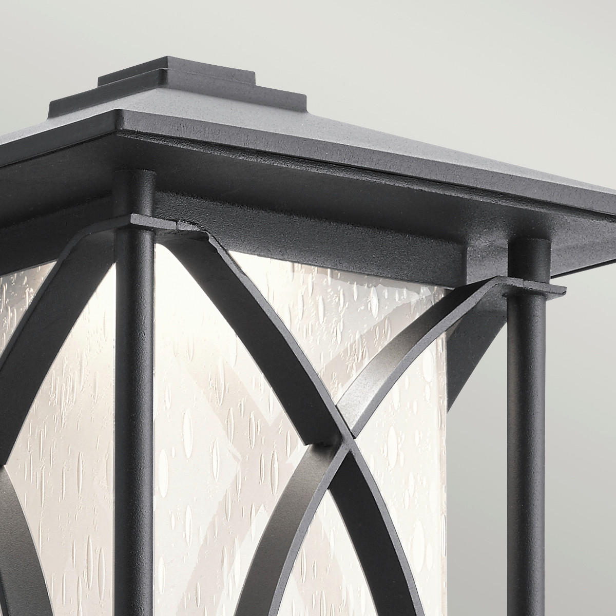 AUSSENWANDLEUCHTE - Schwarz, Konventionell, Glas/Metall (20cm) - Elstead Lighting