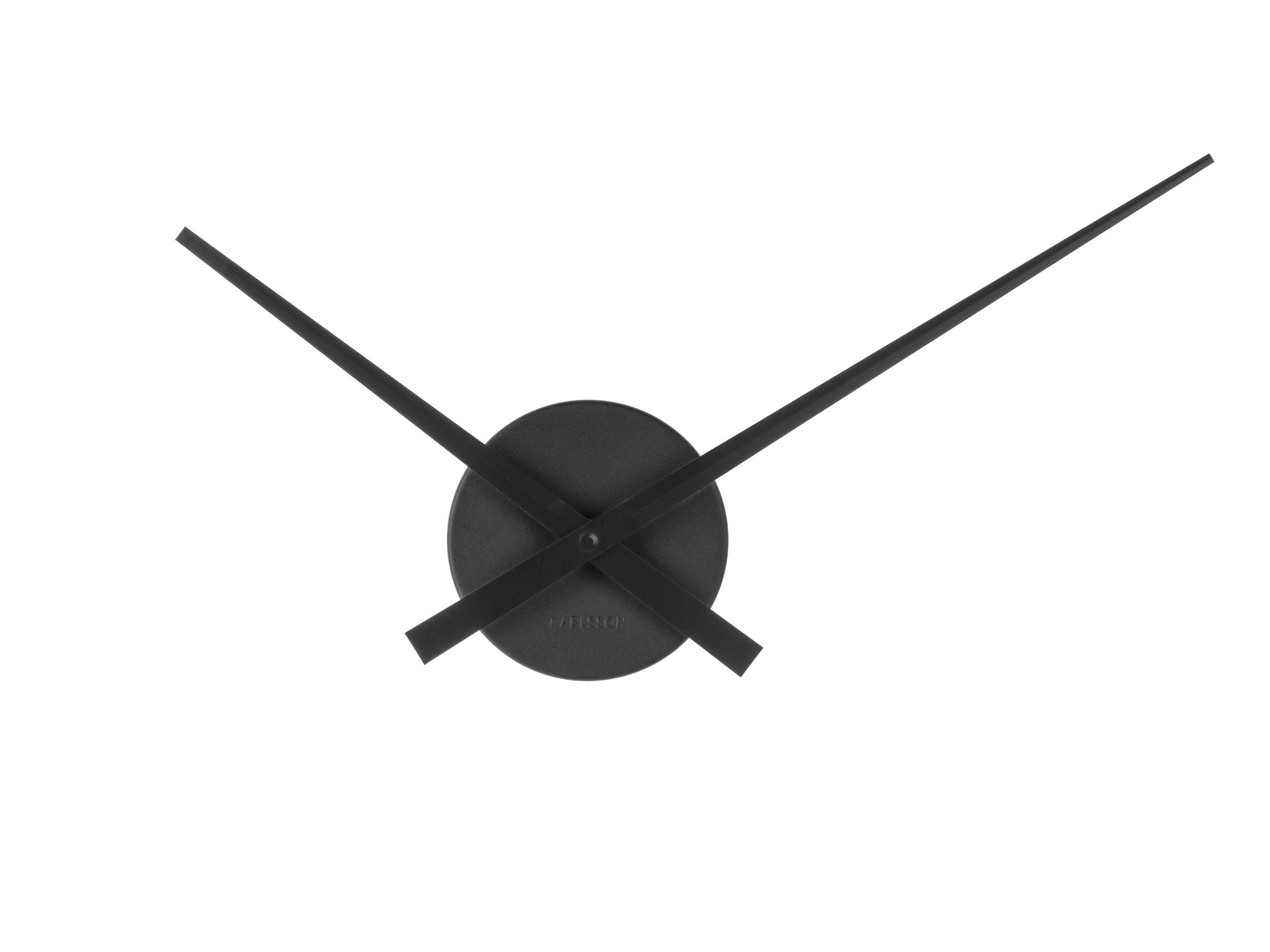 Karlsson Wanduhr Karlsson Schwarz 44x44x5 cm