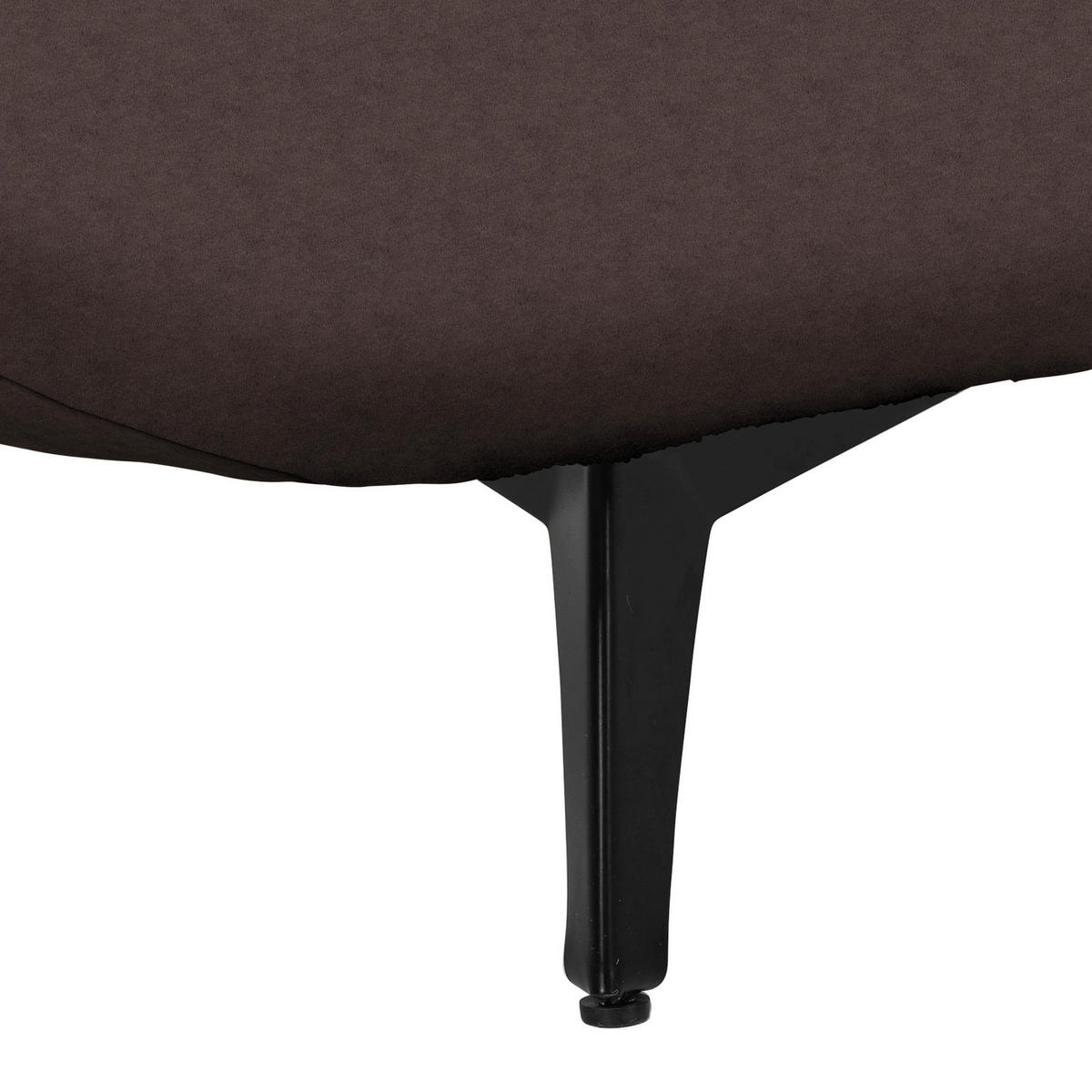 BIG SOFFA i flatväv mörkbrun  - svart/mörkbrun, Design, metall/textil (275/80/123cm) - MID.YOU