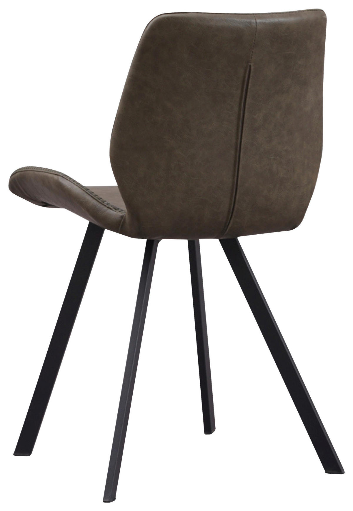 SADA STOLIČIEK 4 kus - čierna/antracitová, Design, kov/textil (44/80/55cm) - MID.YOU