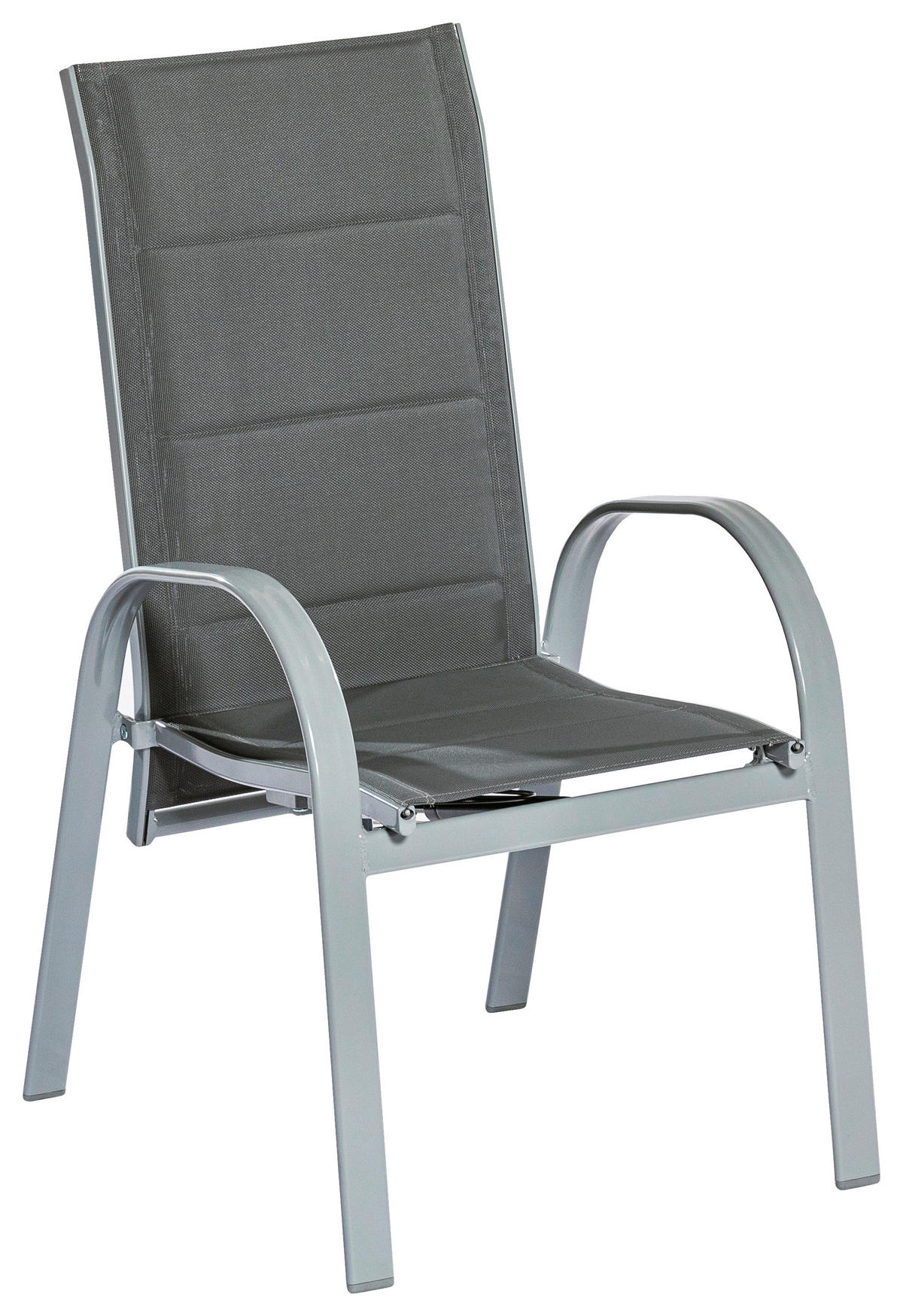 STAPELSESSEL in Metall Grau  - Grau, MODERN, Kunststoff/Metall (59/107/71cm) - Gardenson