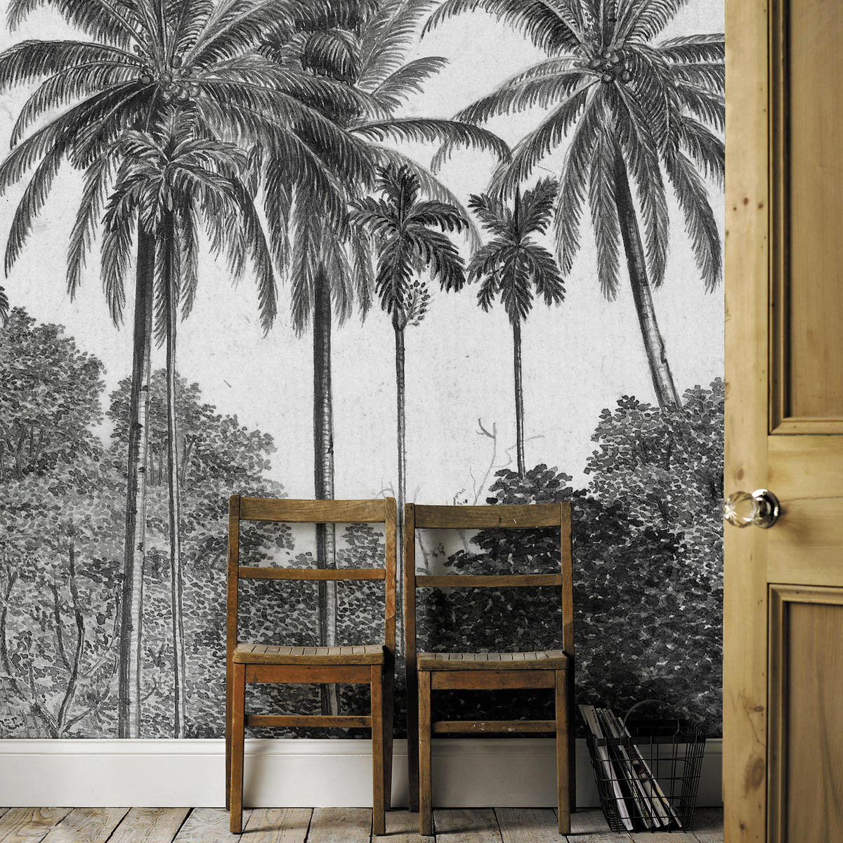 FOTOTAPETE  - Schwarz/Weiß, Basics, Papier/Kunststoff (200/280cm)