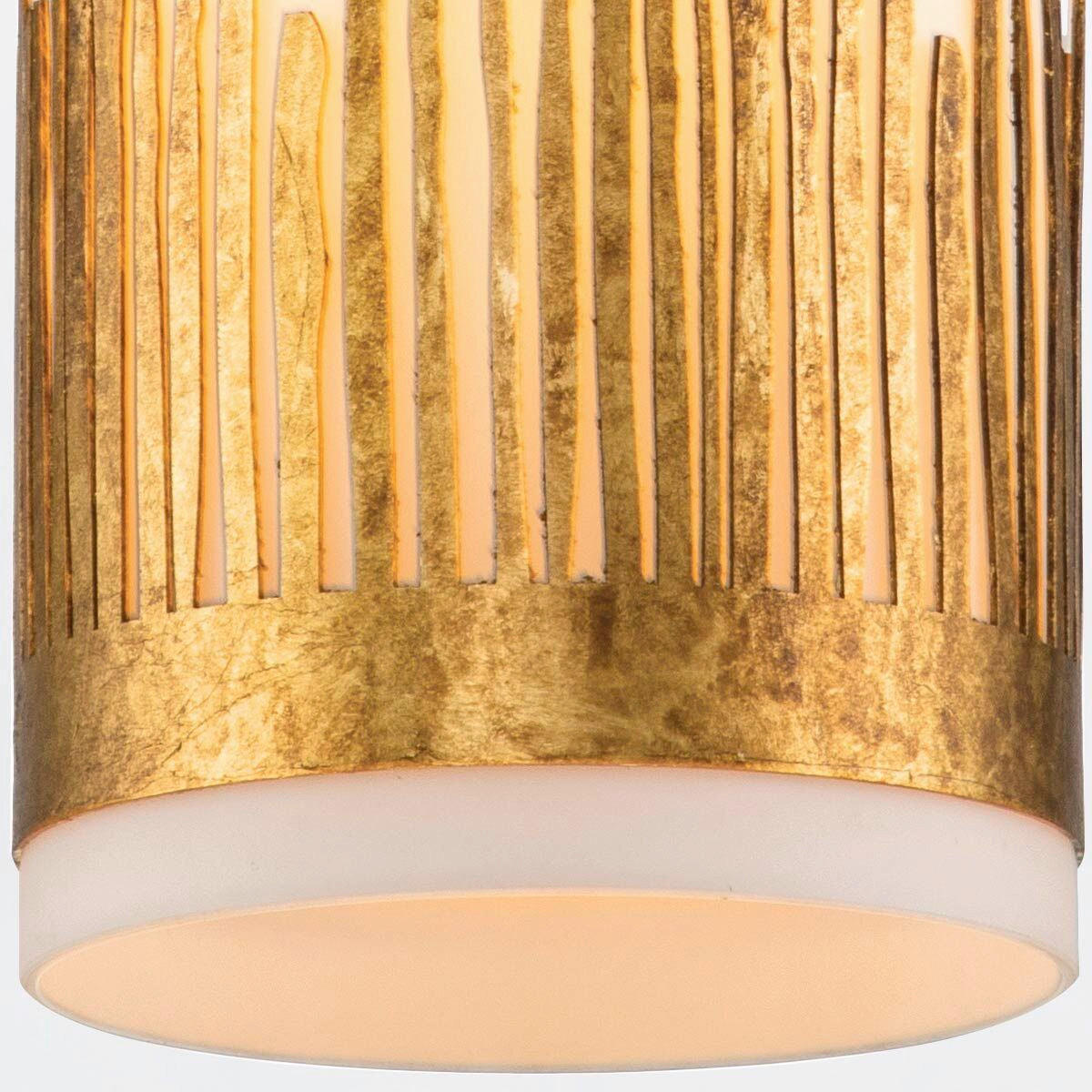 HÄNGELEUCHTE Quintiesse 56,5/15,9/15,9 cm  - Goldfarben, KONVENTIONELL, Glas/Metall (56,5/15,9/15,9cm) - Elstead Lighting