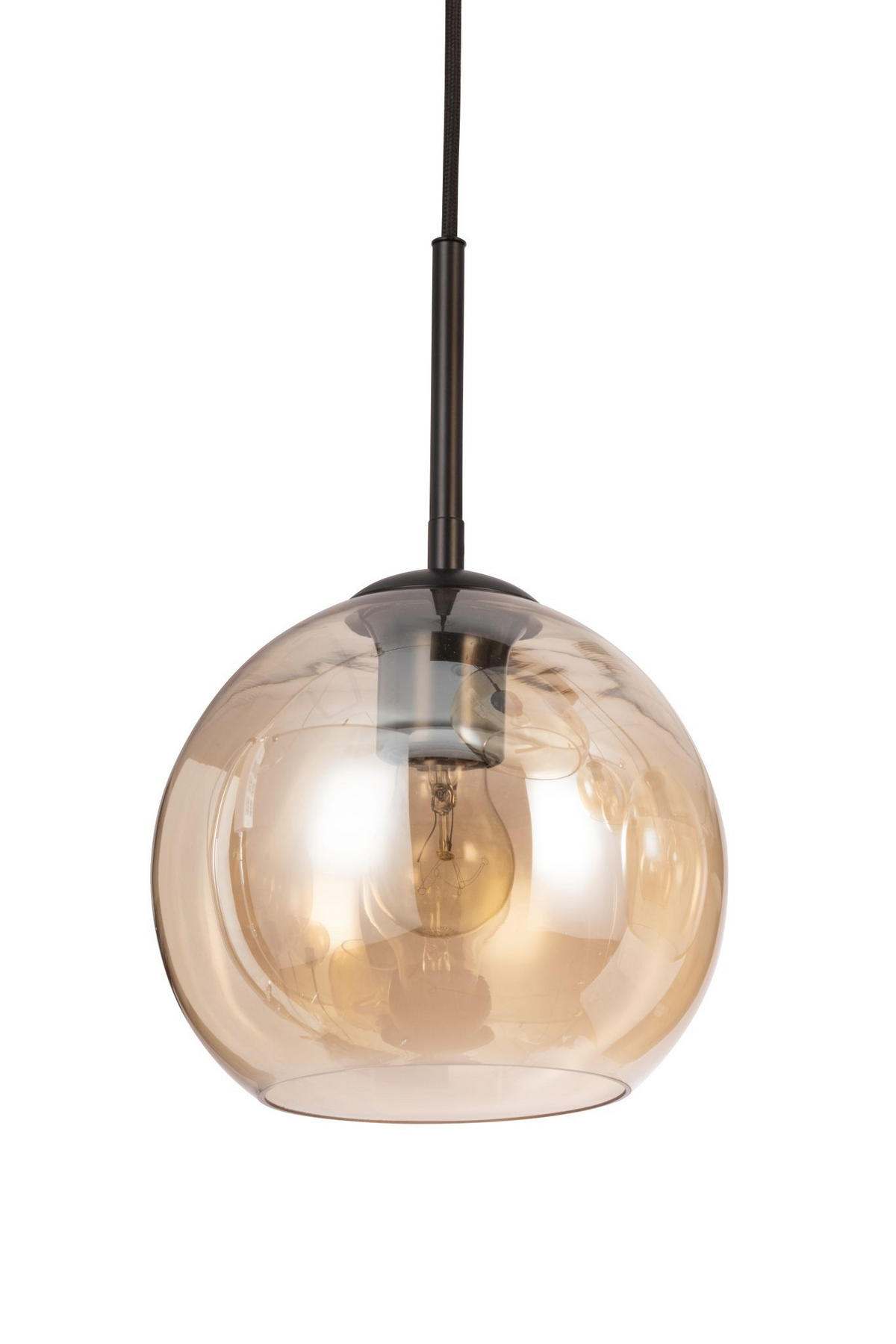 HÄNGELEUCHTE Amelie 97,5/42,5/150 cm   - Bernsteinfarben, Basics, Glas/Metall (97,5/42,5/150cm) - Novel