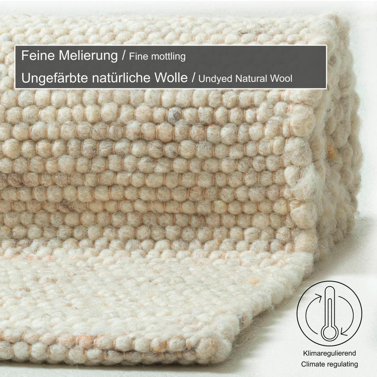 HANDWEBTEPPICH 290/390 cm Alm Glück Grauweiß  - Grauweiß, Basics, Textil (290/390cm) - Tom Tailor