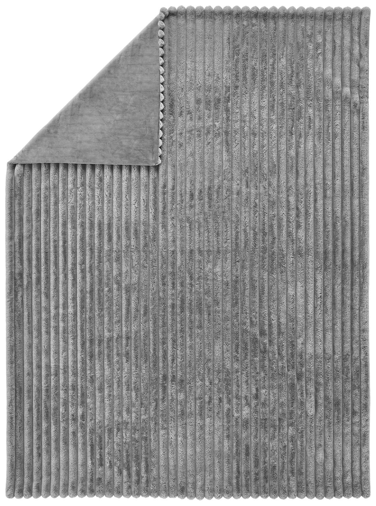 DEKA KRZNENA 150/200 cm  ZUZANA  - antracit, Konvencionalno, tekstil (150/200cm) - Novel