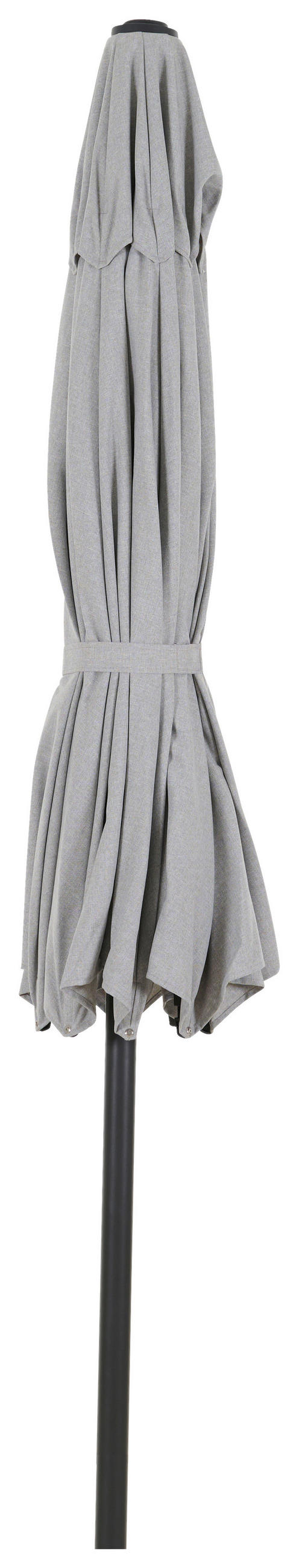 SONNENSCHIRM 300 cm Hellgrau  - Anthrazit/Hellgrau, MODERN, Textil/Metall (300/300cm) - Siena Garden